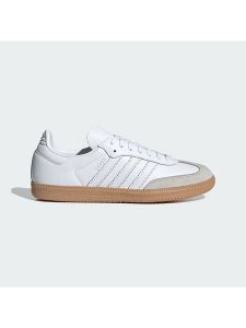 Adidas Skórzane sneakersy "Samba OG" w kolorze biało-beżowym rozmiar: 38. Białe trampki ADIDAS, bez wzorów, z materiału, bez zapięcia. Za 369,84 zł.
