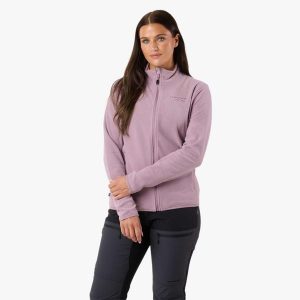 Bluza polarowa turystyka damska Swedemount Stryn Fleece szybkoschnąca. Fioletowe bluzy SWEDEMOUNT, na zimę, bez wzorów, z polaru, bez kaptura. Za 169,99 zł.