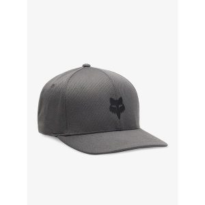 Czapka z daszkiem Fox Head Tech Flexfit Hat. Szare czapki FOX, bez wzorów, sportowe. Za 135,99 zł.