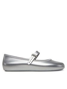 Melissa Baleriny Melissa Soft Ballerina Ad M 35785 Srebrny. Szare balerinki Melissa, bez wzorów, z tworzywa sztucznego, bez obcasa, bez zapięcia. Za 219,99 zł.