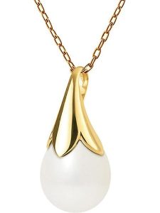 Pearline Złota zawieszka z perłą rozmiar: onesize. Białe zawieszki Pearline, z perłą, srebrne. Za 717,99 zł.