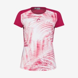 T-shirt damski TIE-BREAK. Czerwone t-shirty Head, l, bez wzorów, bez kołnierzyka, bez ramiączek. W wyprzedaży za 140,00 zł.