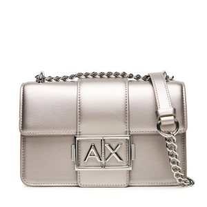 Torebka Armani Exchange. Szare torebki wieczorowe Armani Exchange, bez wzorów, bez dodatków. Za 659,99 zł.