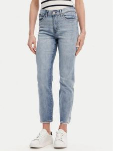 French Connection Jeansy 74QZK Niebieski Cigarette Fit. Niebieskie jeansy French Connection, bez wzorów, z bawełny. Za 209,99 zł.