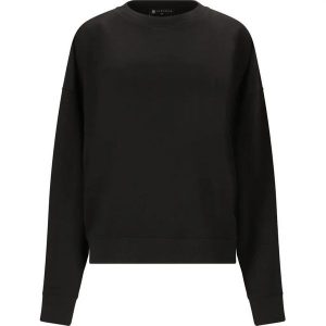 Bluza damska Athlecia Crecy. Czarne bluzy Athlecia, bez wzorów, bez kaptura. Za 159,00 zł.