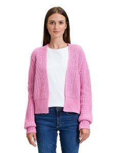 BETTY & CO Kardigan w kolorze jasnoróżowym rozmiar: 42. Różowe kardigany Betty & Co, bez wzorów, z wełny, bez ramiączek. Za 104,89 zł.