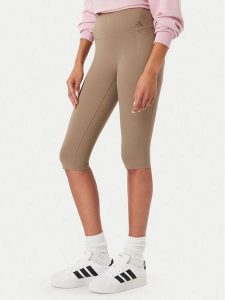 Adidas Legginsy Optime Contour Workout KV7456 Khaki Slim Fit. Brązowe legginsy ADIDAS, m, bez wzorów, z syntetyku, na fitness i siłownię. Za 259,99 zł.