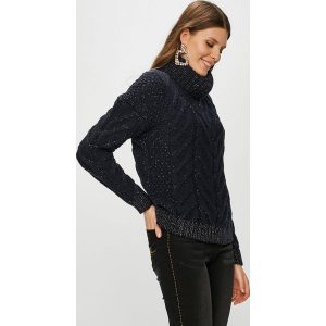 Morgan - Sweter. Szare golfy marki Morgan, z dzianiny. W wyprzedaży za 219,90 zł.