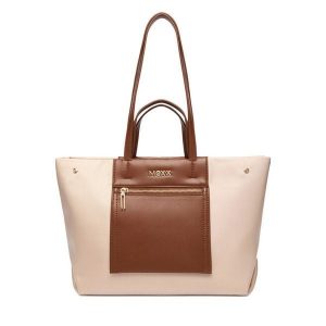 Torebka MEXX. Brązowe shopper bag Mexx, bez wzorów, bez dodatków. Za 249,99 zł.