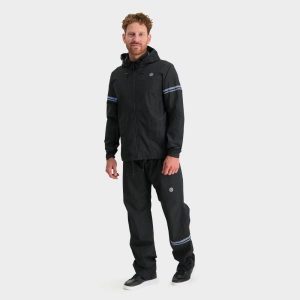 Original Rain Suit Essential Black. Czarne kurtki AGU, bez wzorów, bez kaptura. W wyprzedaży za 468,90 zł.
