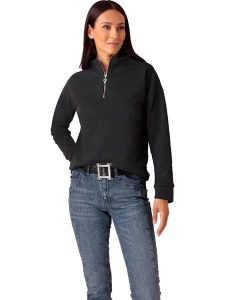 Heine Bluza w kolorze czarnym rozmiar: 36. Czarne bluzy Heine, bez wzorów, bez kaptura. Za 43,99 zł.