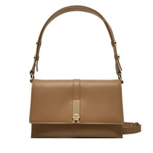 Torebka Tommy Hilfiger. Brązowe torebki klasyczne TOMMY HILFIGER, bez wzorów, bez dodatków. Za 329,99 zł.