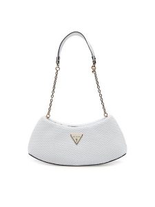 Guess Torebka HWWG96 38170 Biały. Białe listonoszki Guess, z aplikacjami, ze skóry, bez dodatków. Za 379,99 zł.