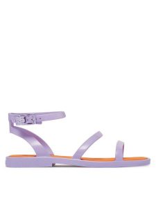 Melissa Sandały Melissa Heat Sandal Ad 36044 Fioletowy. Fioletowe sandały Melissa, bez wzorów, z tworzywa sztucznego, bez obcasa, na płaskiej podeszwie, bez zapięcia. Za 199,99 zł.