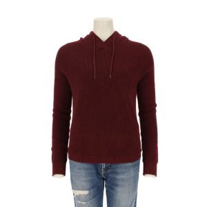 Second life - Damska bordowa bluza z kapturem - Stan bardzo dobry. Czerwone bluzy Ralph Lauren, bez wzorów, z kapturem. Za 127,76 zł.