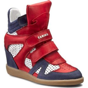 Sneakersy CARINII - B3400M Sam. 1238/Nappa Biała/Ferro 1242. Buty zimowe marki Carinii. W wyprzedaży za 279,00 zł.
