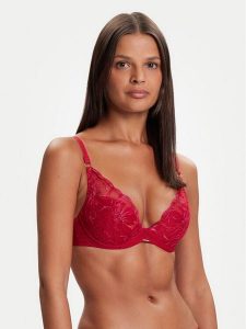 Chantelle Biustonosz z fiszbiną Fleurs C12M20 Czerwony. Czerwone biustonosze Chantelle, bez wzorów, z syntetyku. Za 269,99 zł.
