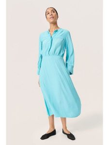 Soaked in Luxury Sukienka w kolorze turkusowym rozmiar: XL. Niebieskie sukienki Soaked in Luxury, xl, bez wzorów, z wiskozy, bez kołnierzyka, bez ramiączek, maxi. Za 122,96 zł.