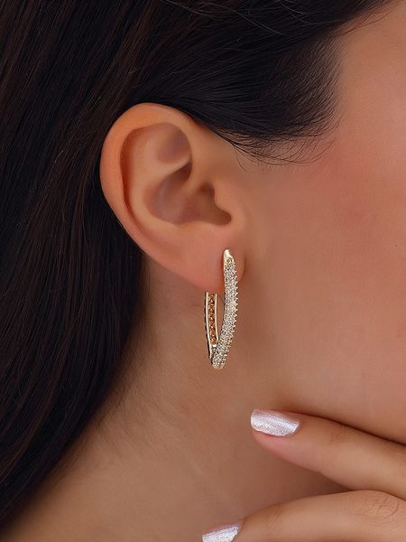 Luja Bijoux Pozłacane kolczyki z cyrkoniami rozmiar: onesize. Żółte kolczyki Luja Bijoux, z cyrkonią, pozłacane. Za 83,42 zł.