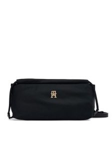 Tommy Hilfiger Torebka AW0AW19174 Czarny. Czarne listonoszki TOMMY HILFIGER, bez wzorów, z materiału, bez dodatków. Za 329,99 zł.