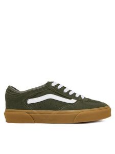 Vans Tenisówki Rowley Classic VN000SF4N3U1 Khaki. Brązowe trampki Vans, bez wzorów, ze skóry, bez zapięcia. Za 309,99 zł.