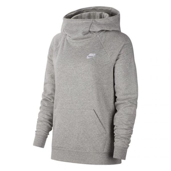 Damska Bluza Z Kapturem Essentials Funnel Neck. Szare bluzy Nike, s, bez wzorów, z kapturem. Za 233,99 zł.