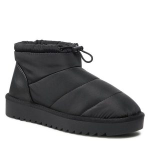 Botki Jenny Fairy. Czarne botki Jenny Fairy, bez wzorów, bez obcasa, na płaskiej podeszwie, bez zapięcia. Za 69,99 zł.