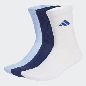 Podkolanówki wyściełane ADIDAS 3 sztuki. Białe skarpetki ADIDAS, bez wzorów. Za 57,49 zł.