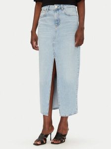 Liu Jo Spódnica jeansowa UA5188 D4854 78840 Niebieski Regular Fit. Niebieskie spódnice Liu Jo, bez wzorów, z bawełny. Za 359,99 zł.