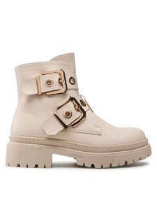 DeeZee Botki WS5680-14 Beżowy. Brązowe botki DeeZee, bez wzorów, ze skóry, bez obcasa, na płaskiej podeszwie, bez zapięcia. Za 179,99 zł.