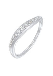 Elli Damski do łączenie skręcony Elegant z kryształami cyrkonii w srebrze próby 925 Sterling Silver Pierścionki 1 ct. Szare pierścionki Elli, z cyrkonią, srebrne. Za 211,64 zł.
