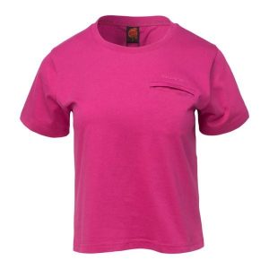 Koszulka Igwezi Dla Kobiet. Czerwone bluzki IGUANA, bez wzorów, sportowe, bez kołnierzyka, bez ramiączek. Za 100,99 zł.