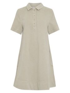 MOSS COPENHAGEN Sukienka "Lio" w kolorze beżowym rozmiar: XL. Brązowe sukienki Moss Copenhagen, xl, bez wzorów, z bawełny, bez kołnierzyka, bez ramiączek, mini. Za 210,32 zł.