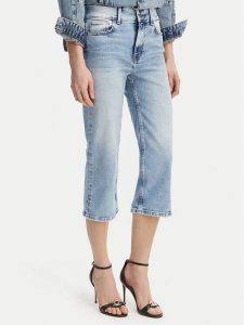 Guess Jeans Jeansy W6GA2G D6329 Niebieski Regular Fit. Niebieskie jeansy Guess Jeans, z aplikacjami, z jeansu. Za 349,99 zł.