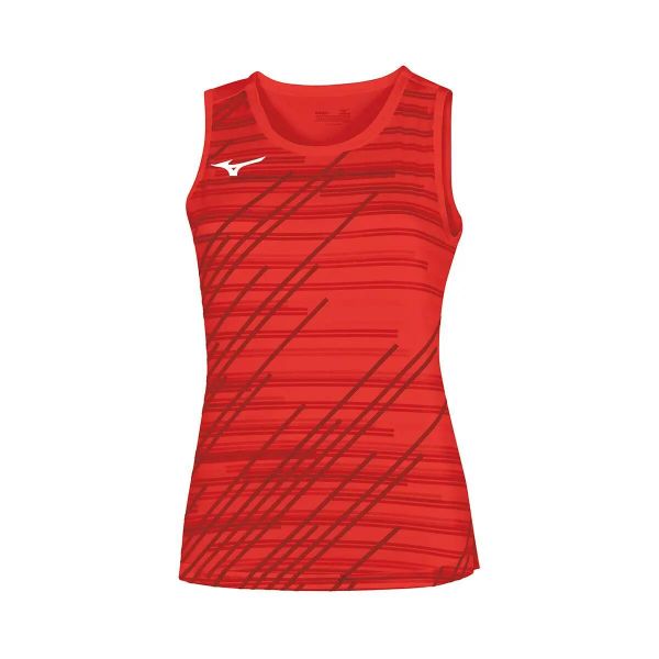 Top Mizuno Team Chiba Ns Mujer. Czerwone topy Mizuno, l, bez wzorów, z materiału, bez kołnierzyka, bez ramiączek. Za 158,05 zł.