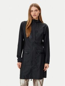 Rains Kurtka przeciwdeszczowa 12050 Czarny Regular Fit. Czarne kurtki Rains, l, bez wzorów, z syntetyku, bez kaptura. Za 329,99 zł.