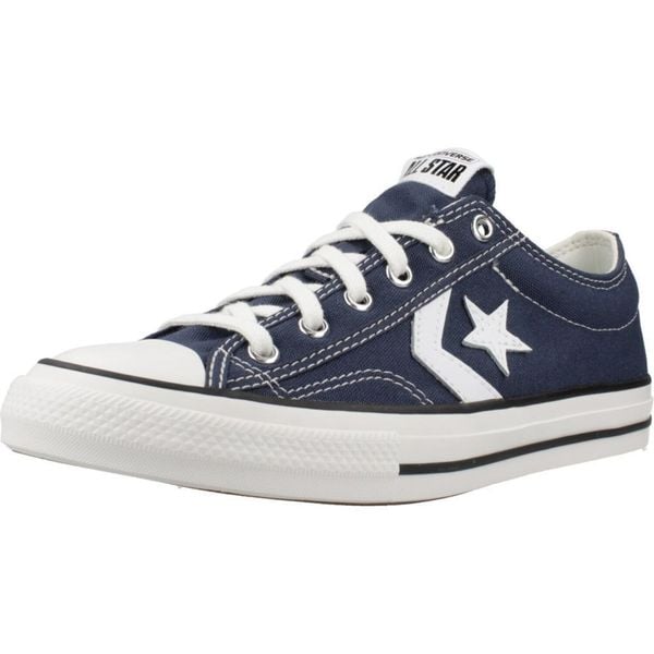 Buty CONVERSE STAR PLAYER 76 OX Niebieski. Niebieskie trampki Converse, bez wzorów, z tkaniny, bez zapięcia. Za 228,99 zł.