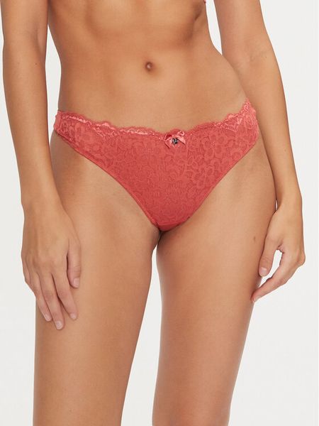 Hunkemöller Stringi Marine 206318 Czerwony. Czerwone stringi Hunkemöller, bez wzorów, z syntetyku. Za 59,99 zł.