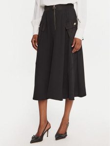 Rinascimento Spódnica midi CFC0126183003 Czarny Regular Fit. Czarne spódnice Rinascimento, xl, bez wzorów, z syntetyku, midi. Za 469,99 zł.
