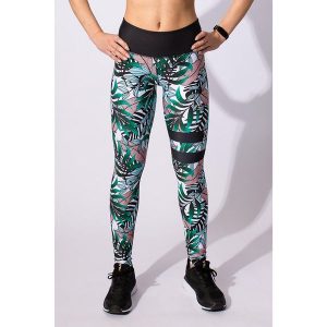 Legginsy do biegania z odblaskiem damskie 2skin Borneo. Legginsy 2SkIN, bez wzorów, z elastanu, z podwyższonym stanem. Za 83,99 zł.