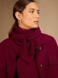 Perfect Cashmere Kaszmirowy szal "Condeixa" w kolorze bordowym - 103 x 49 cm rozmiar: onesize. Czerwone szaliki Perfect Cashmere, bez wzorów, z kaszmiru. Za 217,99 zł.