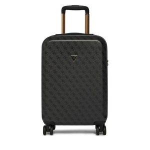 Walizka kabinowa Guess. Szare walizki Guess, z aplikacjami. Za 699,99 zł.