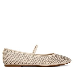 Baleriny LAUREN RALPH LAUREN. Białe balerinki Lauren Ralph Lauren, bez wzorów, bez obcasa, bez zapięcia. Za 439,99 zł.