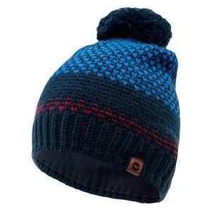 Zimowa Czapka Unisex Dla Dorosłych Logo Hervin. Czerwone czapki Hi-tec, bez wzorów, sportowe. Za 67,99 zł.