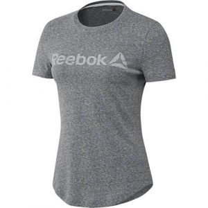 Koszulka sportowa damska Reebok EL Prime Group Tee. Szare koszulki sportowe Reebok, bez wzorów, bez ramiączek. Za 111,00 zł.