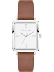 Tamaris Zegarek kwarcowy w kolorze srebrno-brązowo-białym rozmiar: onesize. Brązowe, analogowe zegarki Tamaris. Za 167,95 zł.