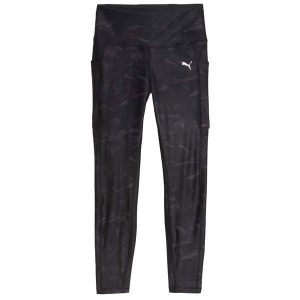 Legginsy Puma W Run Velocity Aop Tight Damskie. Czarne legginsy Puma, bez wzorów, z materiału. Za 212,99 zł.