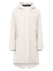 Zwillingsherz Parka "Keep Smiling" w kolorze kremowym rozmiar: S. Brązowe płaszcze Zwillingsherz, s, bez wzorów, bez kaptura. Za 260,99 zł.