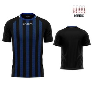 Koszulka Givova Tratto Interlock, XL. Niebieskie bluzki Givova, xl, bez wzorów, z poliesteru, sportowe, bez kołnierzyka, bez ramiączek. Za 140,99 zł.