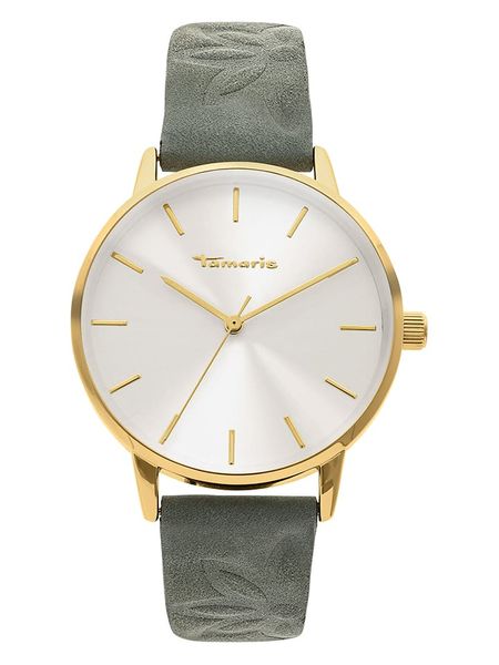 Tamaris Zegarek kwarcowy w kolorze złoto-szaro-białym rozmiar: onesize. Zielone, analogowe zegarki Tamaris. Za 226,77 zł.
